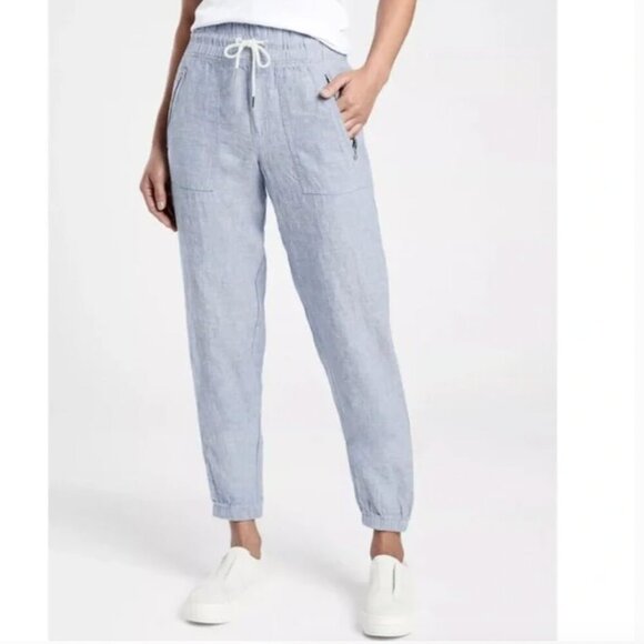 Athleta Pants - Athleta Cabo Linen Jogger in Chambray Blue